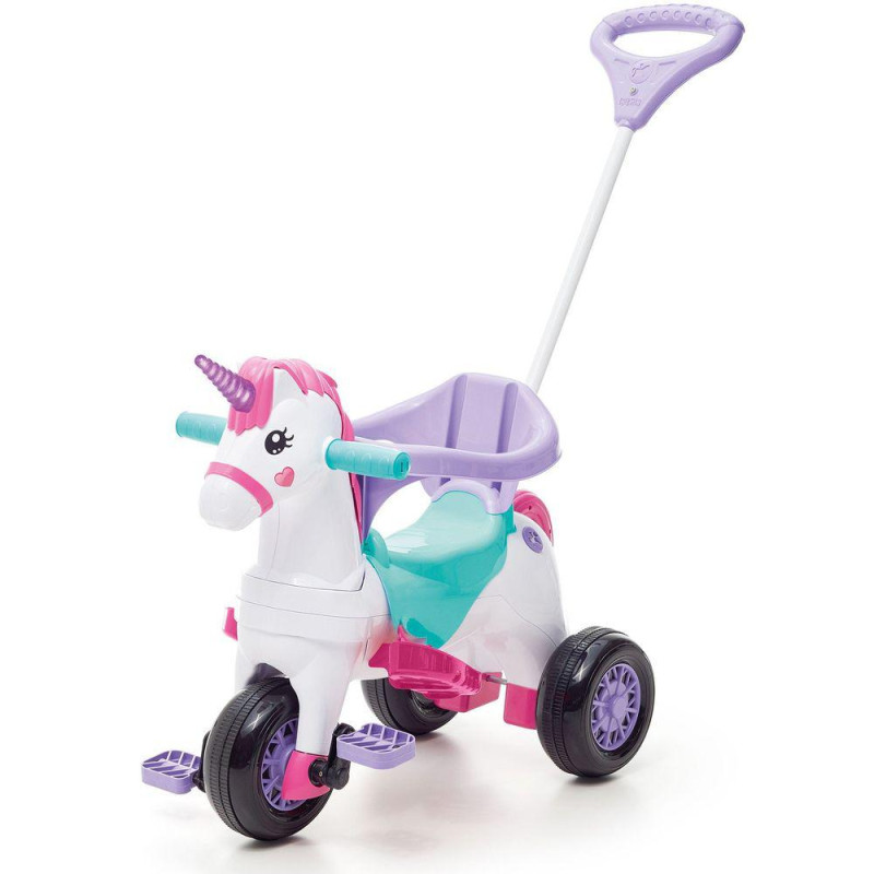 Triciclo infantil desenho de unicornio motoca motinho xalingo