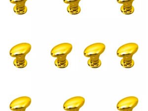 Puxador Grande Oval Com Parafuso Para Móveis 10 Unidades