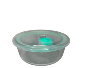 Pote De Vidro Redondo  Com Tampa 650 Ml