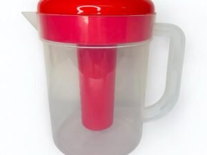 Jarra de Plástico Transparente 2 Litros Com Tubo Para Gelo