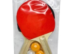 Conjunto Para Tênis de Mesa Com 2 Raquetes e 3 Bolinhas