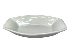 Travessa Média 450mL Em Porcelana Branca Linha Hotel Servir