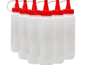Kit C/6 Bisnaga Plástica Katchup, Mostarda Ou Maionese 400ml
