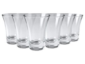 Jogo 6 Copos de Vidro Dose Shot e Cachaça Linha Safira 60mL