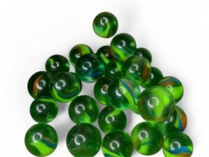 Bolinhas de Gude Decorativas em Vidro - Kit com 125 Unidades