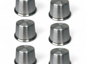 Kit 6 Forminhas Em Alumínio Multiuso Petit Gateau E Cupcake