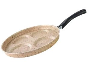 Frigideira Para Ovo C/ 4 Divisórias Antiaderente Bege 26cm