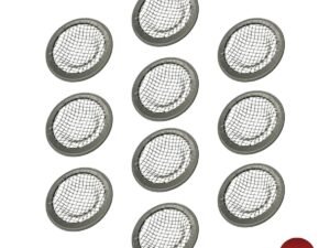 Kit 10 Mini Ralo de Pia Lavatório Japonês 4,5cm Em Aço Inox