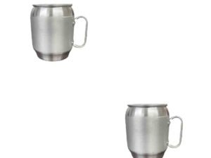 2 Caneca De Chopp Alumínio Sarny Espuma Congelante 400ml