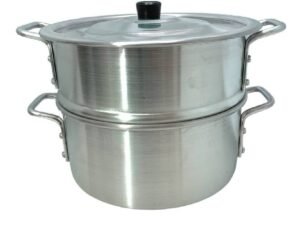 Caçarola A Vapor Completa De Alumínio N.26  Linha Hotel 6L