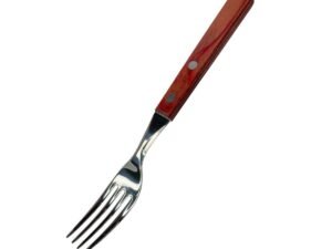 Garfo De Mesa Para Churrasco Polywood Aço Inox 12 Peças