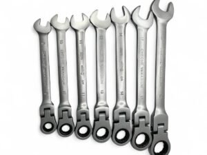 Jogo de Chave Combinada Articulada Com Catraca 7 Peças