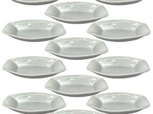 Kit Com 12 Travessas Média 450ml Porcelana Linha Hotel