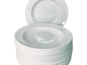 Kit 30 Unidades Prato De Melamina Fundo Redondo 25 cm