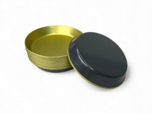 Forma Para Torta Maçã Mini Pizza Lisa Envernizada 12 Peças