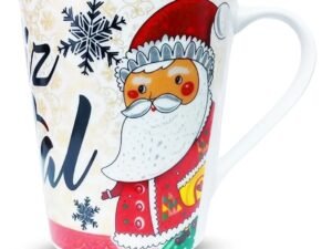 Kit Com 6 Canecas Porcelana Natal Enfeite Natalino Presente