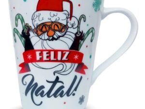 Kit C/3 Canecas Porcelana Natal Presente 290ml