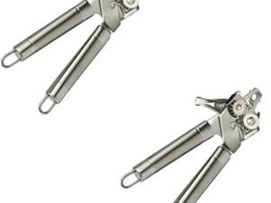 2 Abridores De Latas Aço Inox Luxo Sem Rebarbas Reforçado