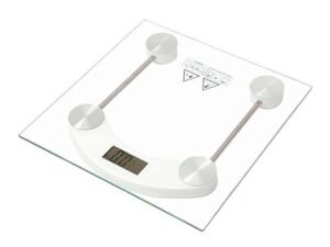 Balança Digital De Vidro Quadrada Banheiro Academia 180kg