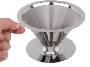 Coador De Café Permanente Em Aço Inox Filtro De Café Pequeno