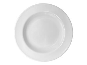 20 Prato Fundo Redondo  Melamina Branco P/ Servir Refeições