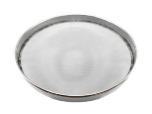 2 Peneira Aro Aço 25cm Tela Trançada para Fubá Farinha Tapioca