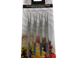 Kit 8 Peças de Garfos para Aperitivos Petiscos Frutas