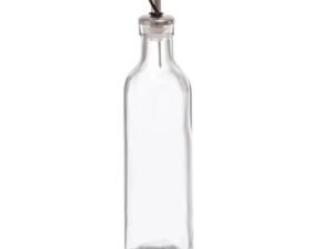 8 Galheteiro Transparente 300ml Com Dosador Vinagre Azeite