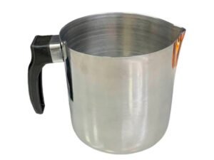 2 Leiteira Caneca Fervedor De Leite Aluminio Cozinha 1200ml