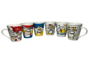 Caneca de Porcelana 290ml para Dia dos Pais Estampa Sortida