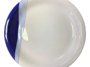 Prato De Cerâmica Raso 24,5 Azul Cobalto