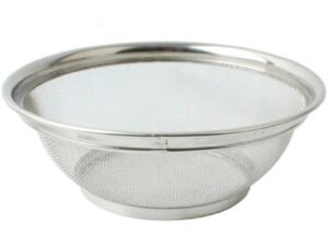 Escorredor Multiuso Redondo de 28cm Lavar Alimentos Cor Inox