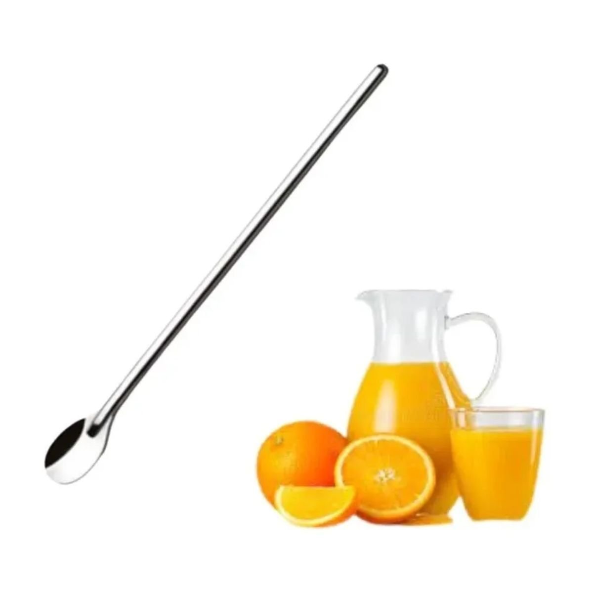 Jogo 6 Peças Colher 20 Cm Inox