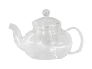 2 Chaleira Para Chá Em Vidro C/ Infusor 540ml Transparente